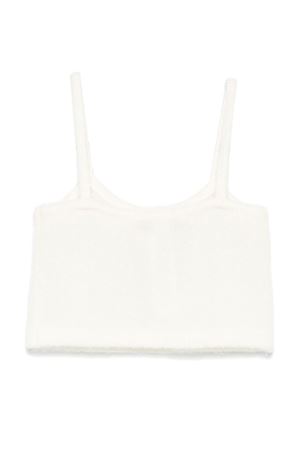 white wool top MISS BLUMARINE KIDS | IF4005MA39P10602